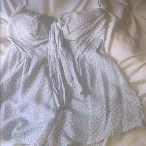 NWT Baby Blue strapless romper!